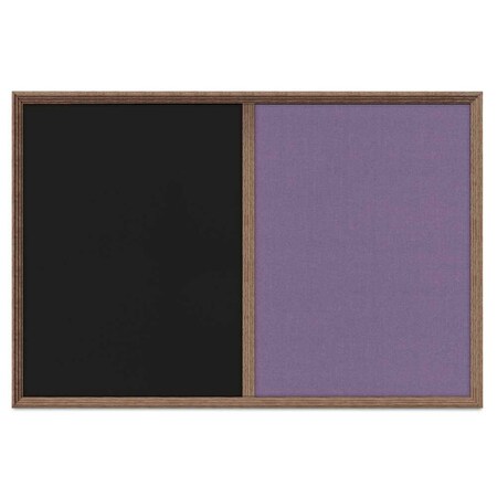 United Visual Products Enclosed Corkboard, 1 Door, 24"x36", 4" Fra UV3422-GOLD-ULTMAR
